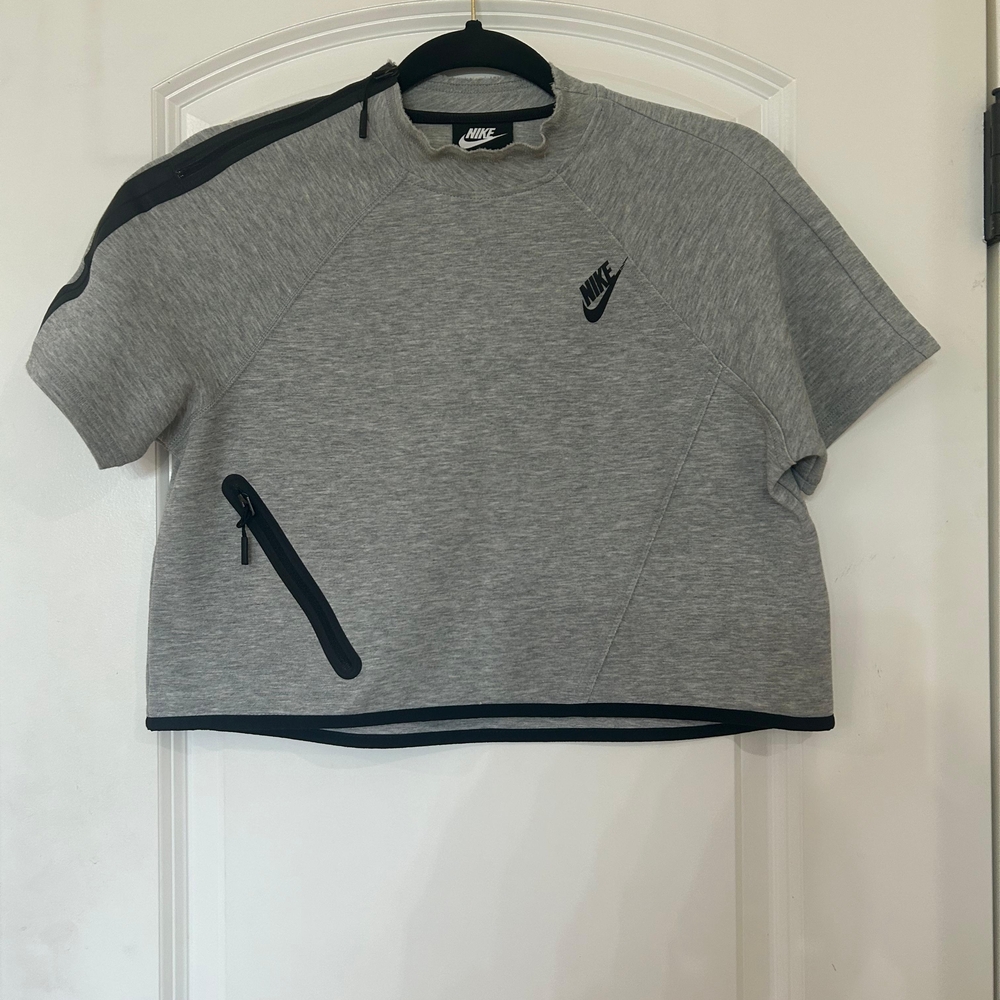 Nike Gray Top with Black Details